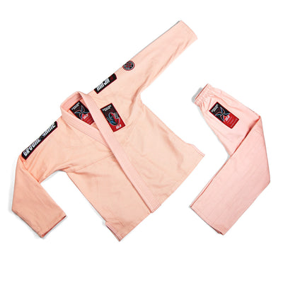 Dětské kimono/gi na BJJ Ninja (broskvové) + pás ZDARMA