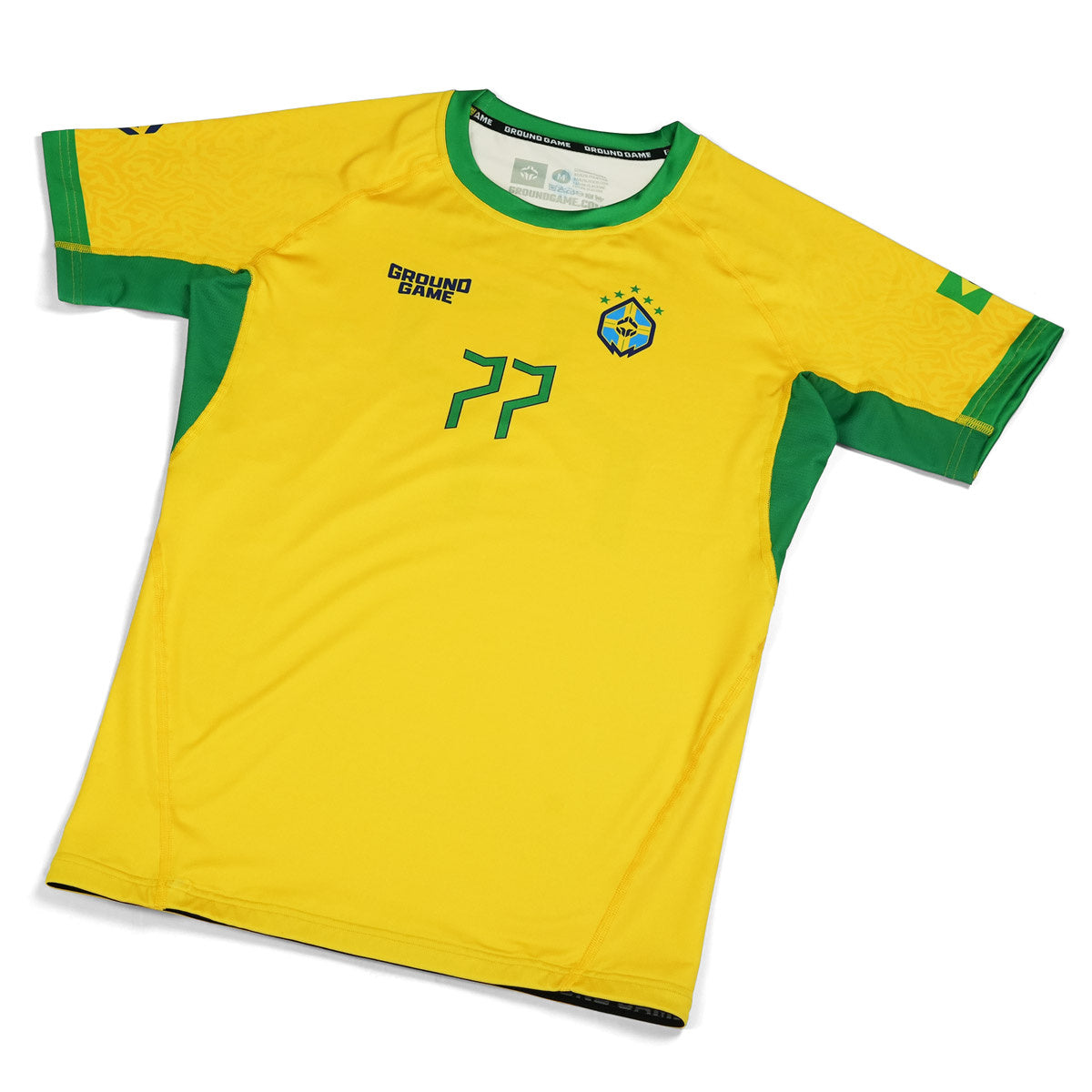 Rashguard Brazil Football s krátkým rukávem