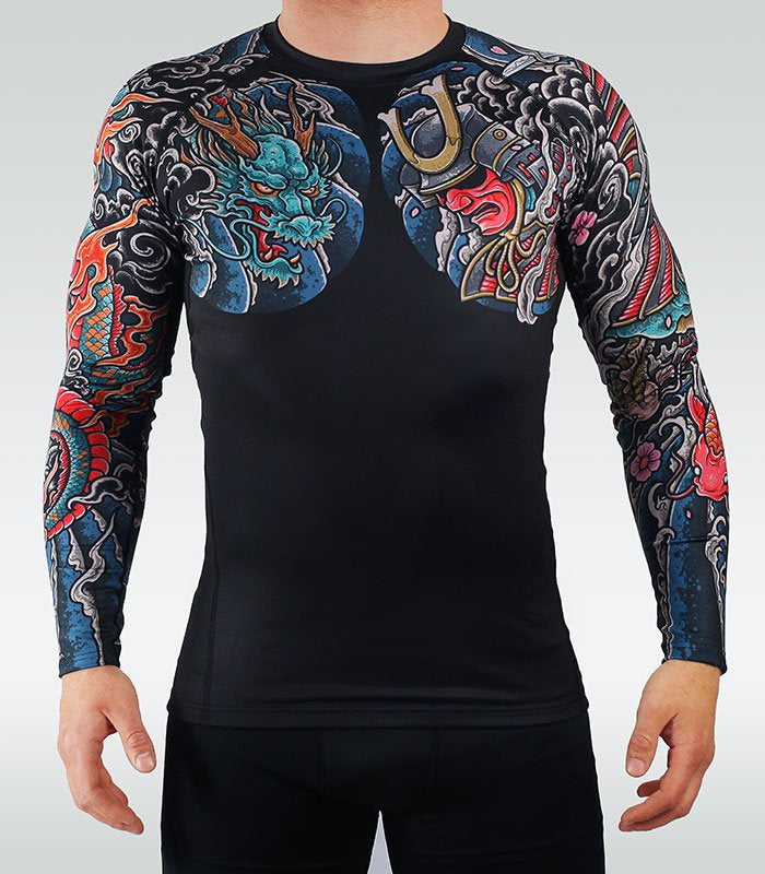 Rashguard Bushido 3.0 s dlouhým rukávem (černý)