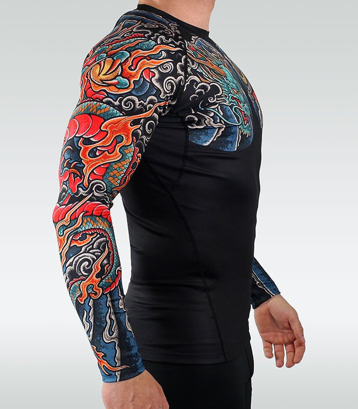Rashguard Bushido 3.0 s dlouhým rukávem (černý)