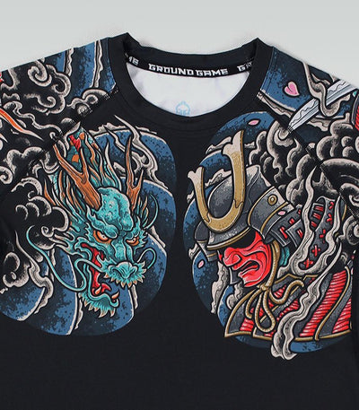 Rashguard Bushido 3.0 s krátkým rukávem (černý)
