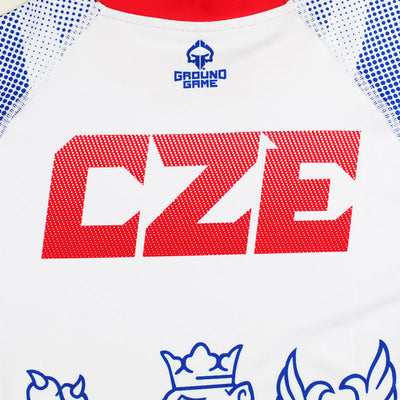 Rashguard Czech Republic s krátkým rukávem (bílý)