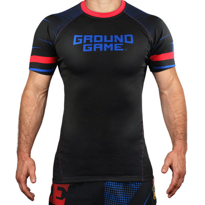Rashguard Czechy s krátkým rukávem (černý)