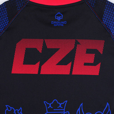 Rashguard Czechy s krátkým rukávem (černý)