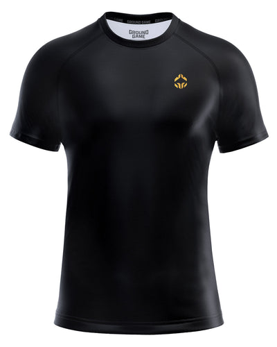 Rashguard Essential Gold s krátkým rukávem