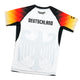Rashguard Německo s krátkým rukávem (bílý)