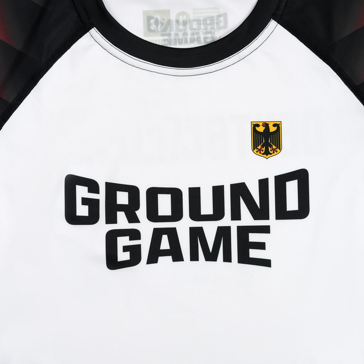 Rashguard Německo s krátkým rukávem (bílý)