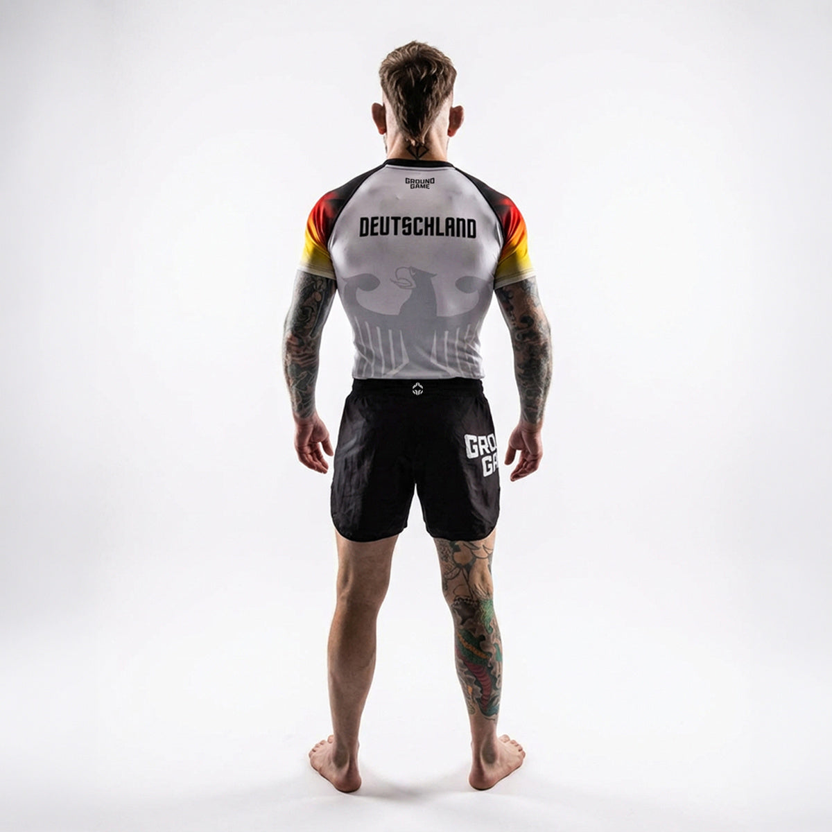 Rashguard Německo s krátkým rukávem (bílý)