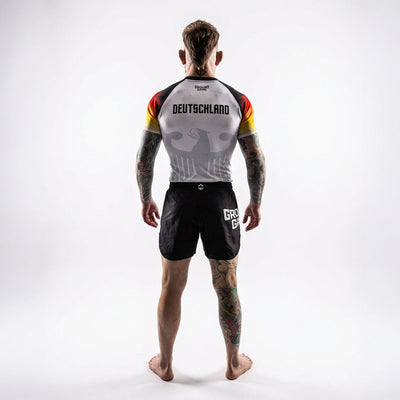 Rashguard Německo s krátkým rukávem (bílý)