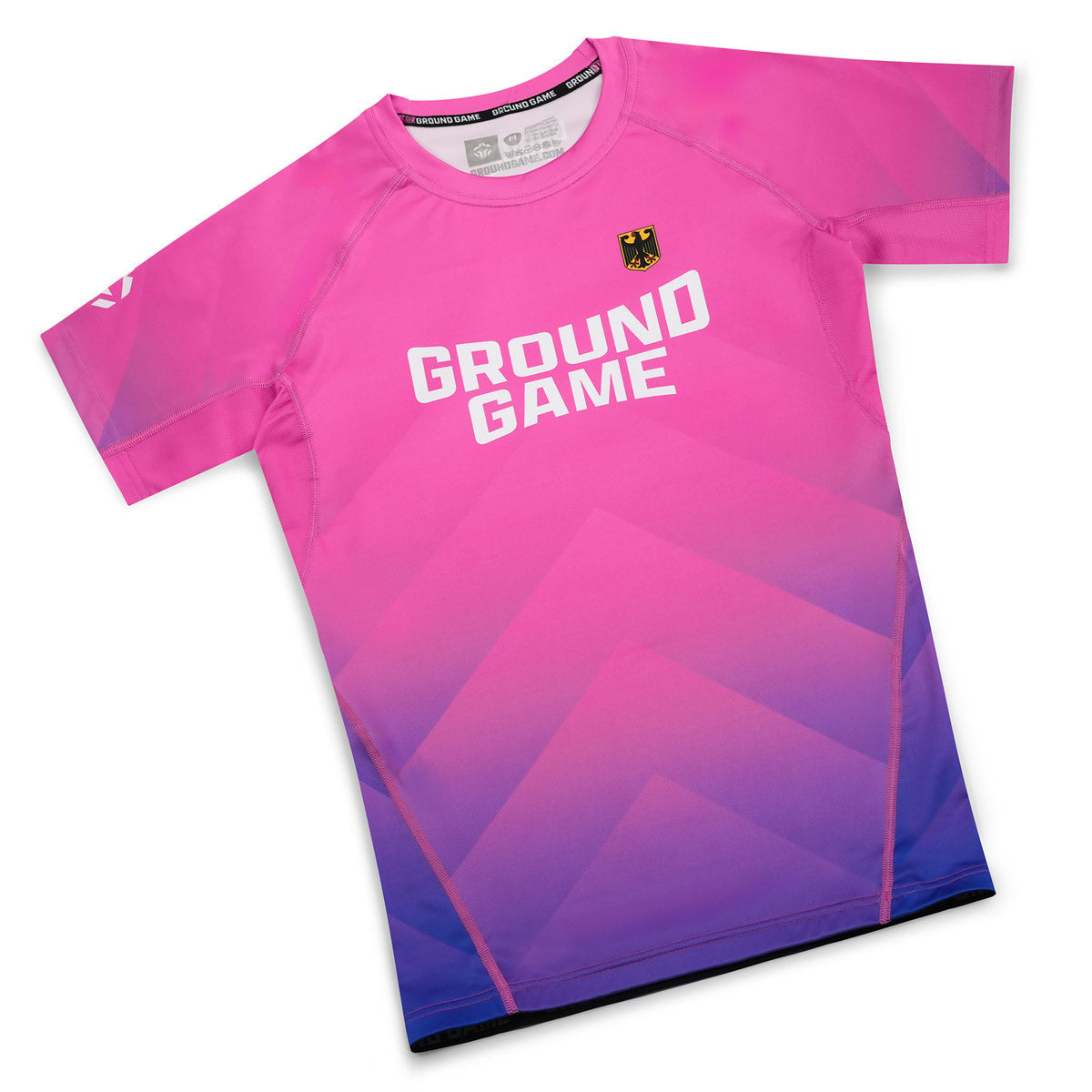 Rashguard Německo s krátkým rukávem (růžový)