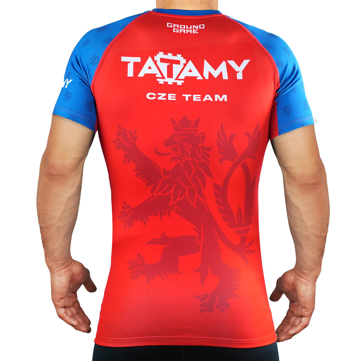 Rashguard Tatamy Česko s krátkým rukávem (červený)