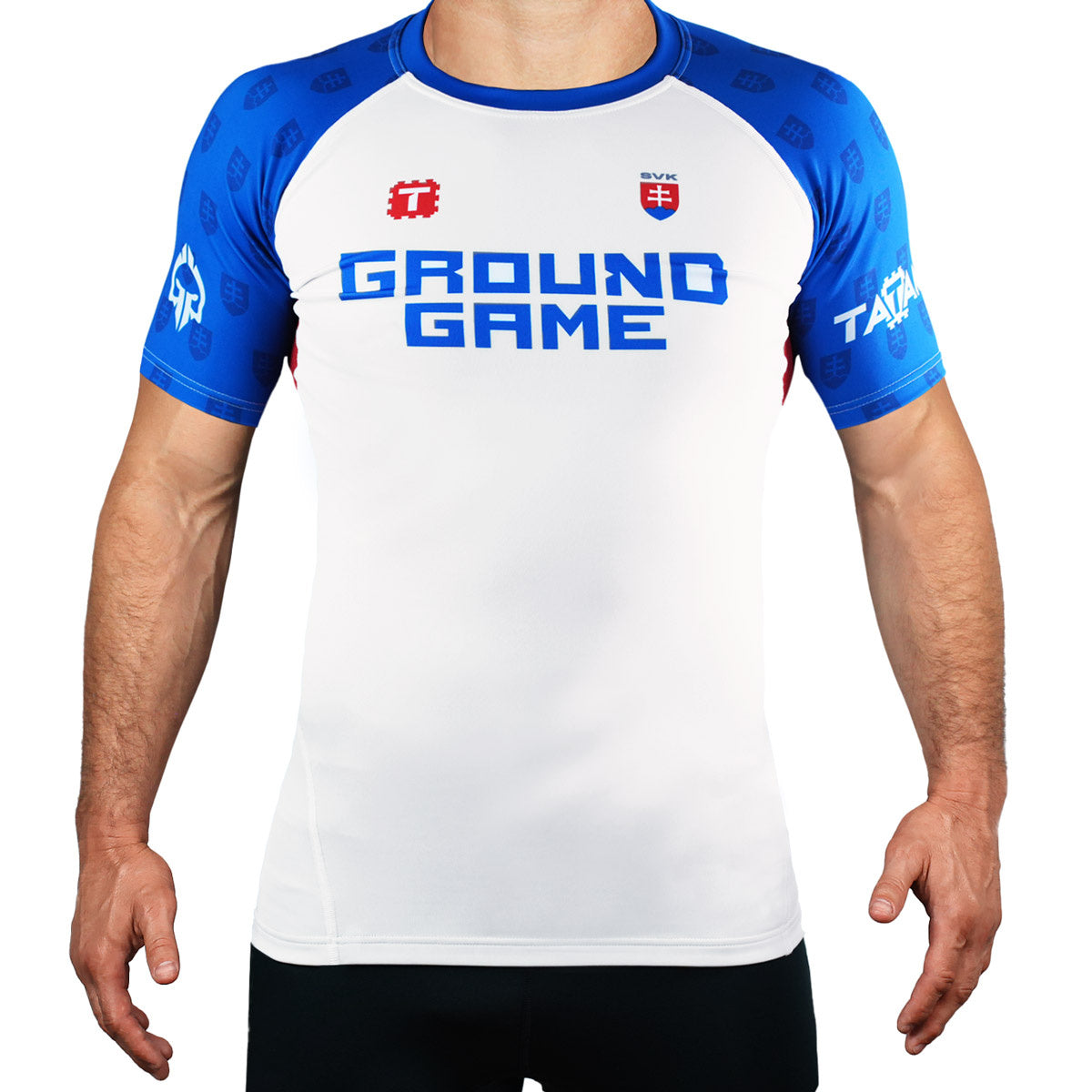 Rashguard Tatamy Slovensko s krátkým rukávem (bílý)