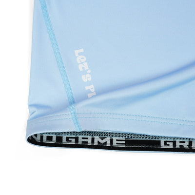 Dámský rashguard Athletic Light Blue s krátkým rukávem