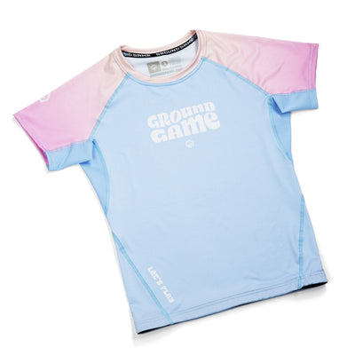Dámský rashguard Athletic Light Blue s krátkým rukávem