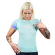 Dámský rashguard Athletic Mint s krátkým rukávem