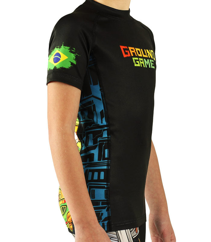 Dětský rashguard Brasil Kids s krátkým rukávem