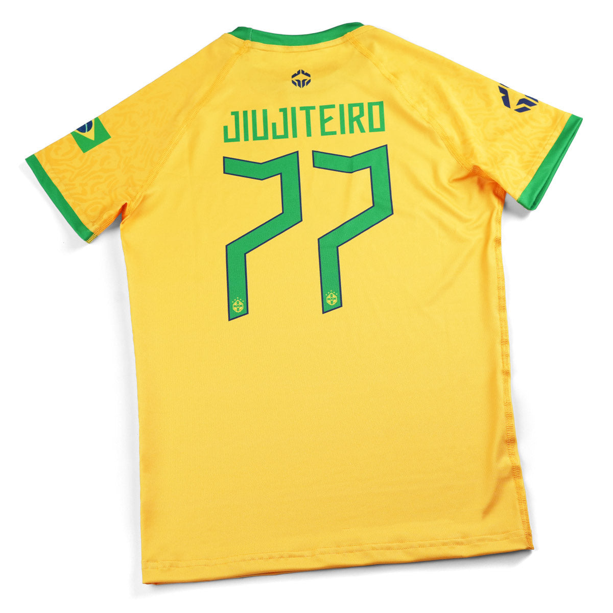 Dětský rashguard Brazil Football s krátkým rukávem