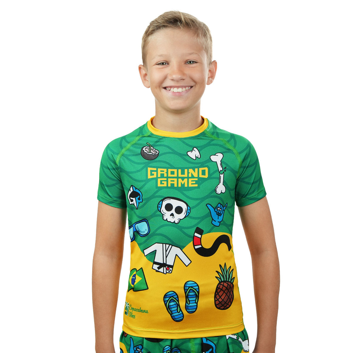 Dětský rashguard Copacabana s krátkým rukávem