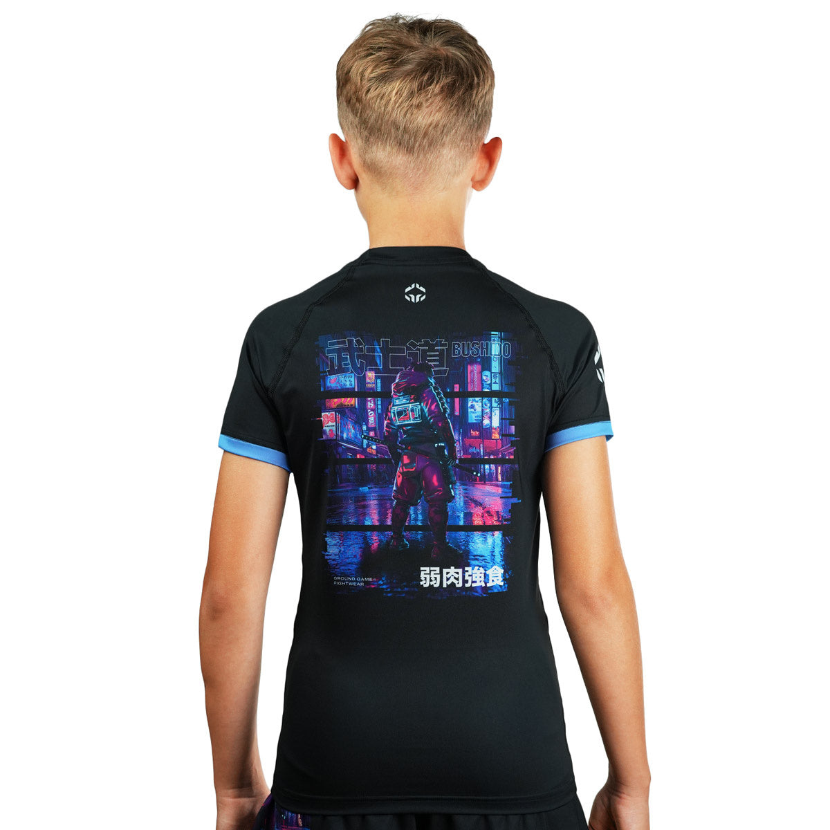 Dětský rashguard Cyber Samurai s krátkým rukávem