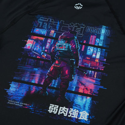 Dětský rashguard Cyber Samurai s krátkým rukávem
