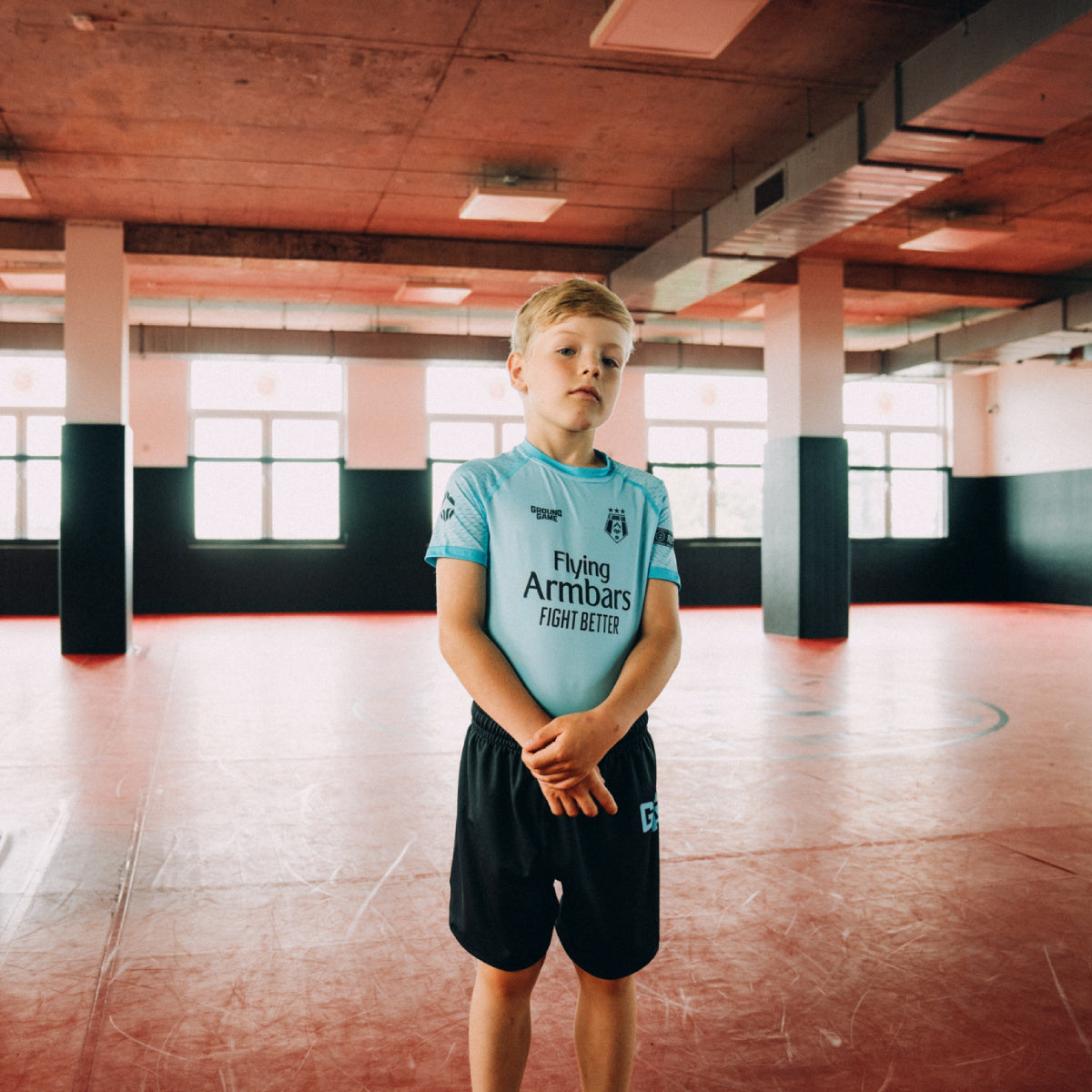 Dětský rashguard FC Armbar s krátkým rukávem (mátový)