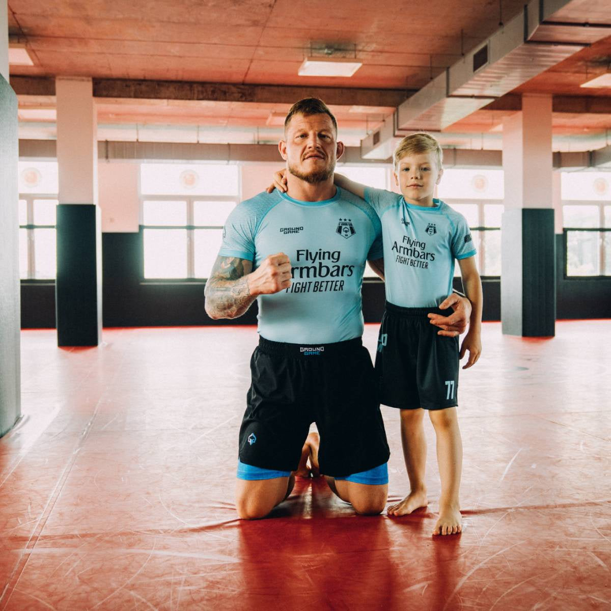 Dětský rashguard FC Armbar s krátkým rukávem (mátový)