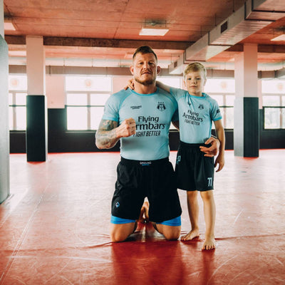 Dětský rashguard FC Armbar s krátkým rukávem (mátový)