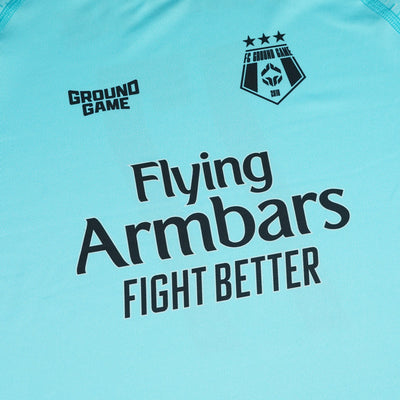 Dětský rashguard FC Armbar s krátkým rukávem (mátový)