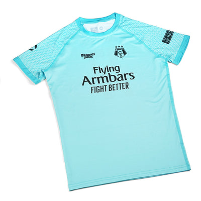 Dětský rashguard FC Armbar s krátkým rukávem (mátový)