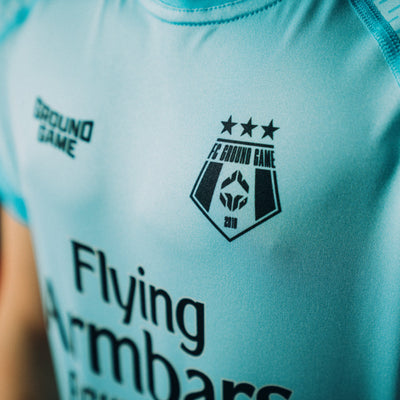 Dětský rashguard FC Armbar s krátkým rukávem (mátový)