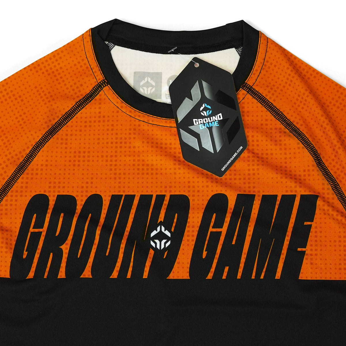 Dětský rashguard IBJJF Kids s krátkým rukávem (oranžový)