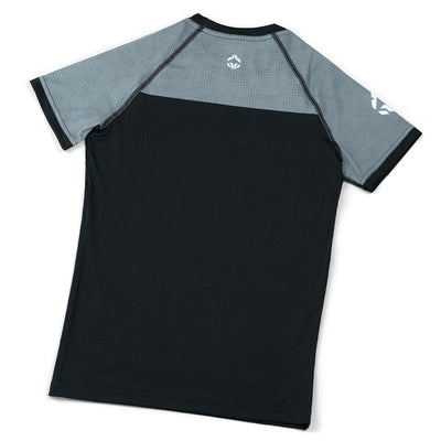 Dětský rashguard IBJJF Kids s krátkým rukávem (šedý)