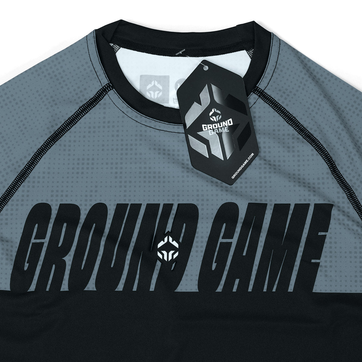 Dětský rashguard IBJJF Kids s krátkým rukávem (šedý)