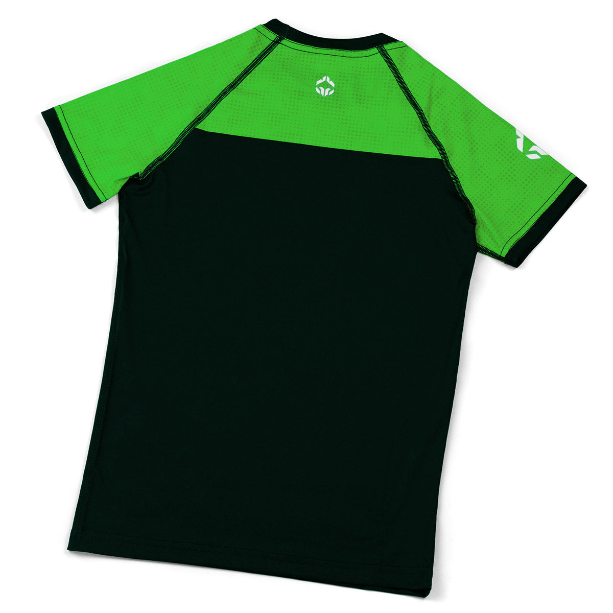Dětský rashguard IBJJF Kids s krátkým rukávem (zelený)