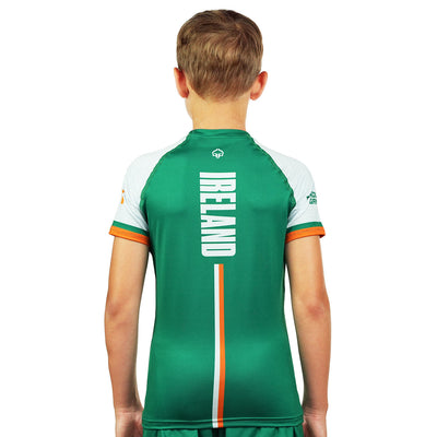 Dětský rashguard Irsko s krátkým rukávem (zelený)