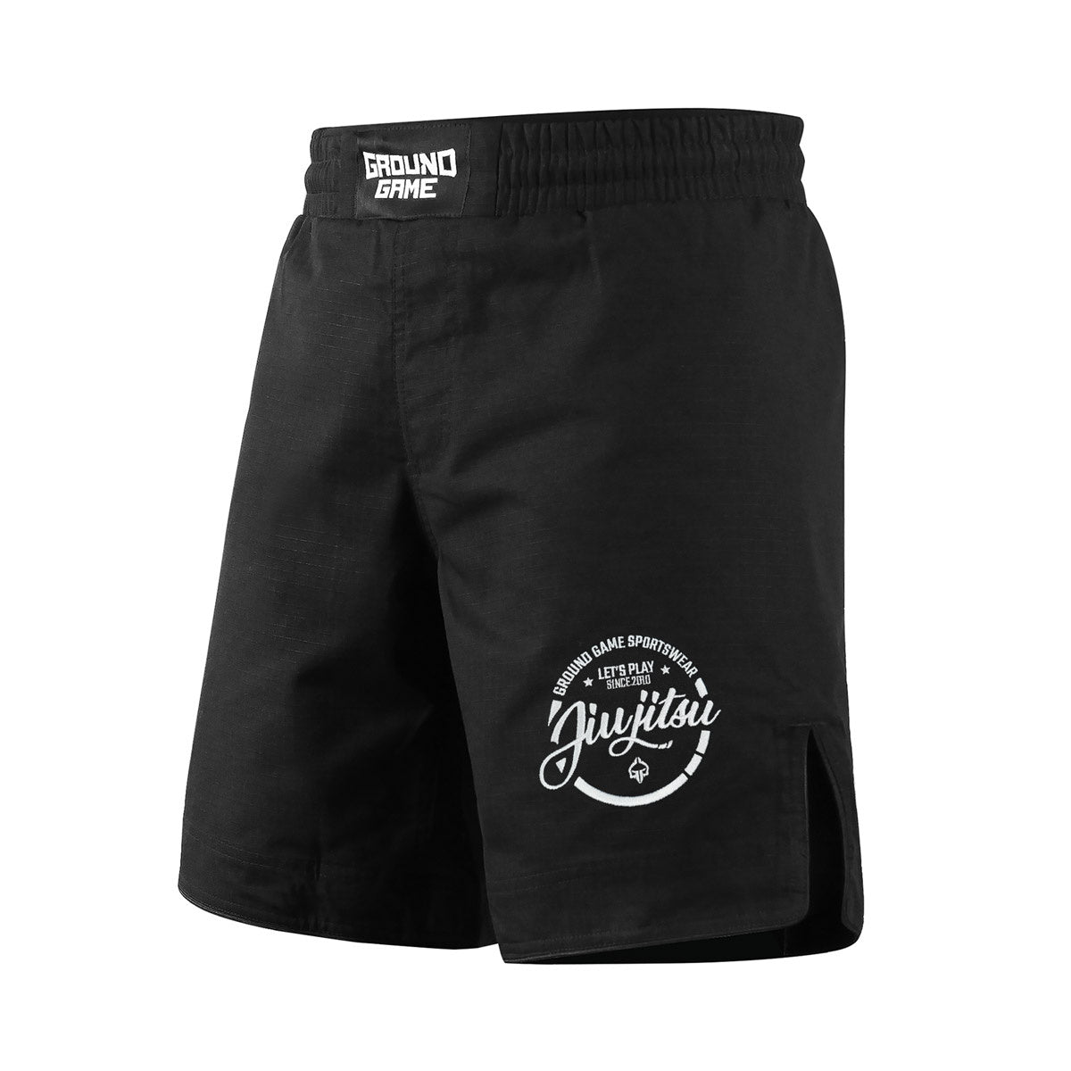 MMA kraťasy Jiu Jitsu z ripstopu (černé)