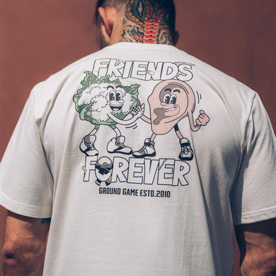 Oversize tričko Friends Forever (béžové)