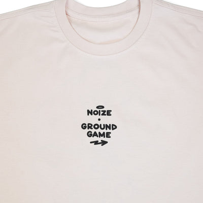 Oversize tričko Jiu-Jitsu is Calling x Noize (béžové)