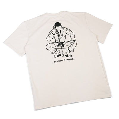 Oversize tričko Jiu-Jitsu is Calling x Noize (béžové)