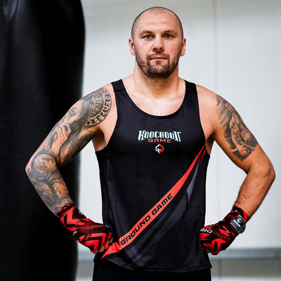 Boxerské tílko Knockout Game (černé)
