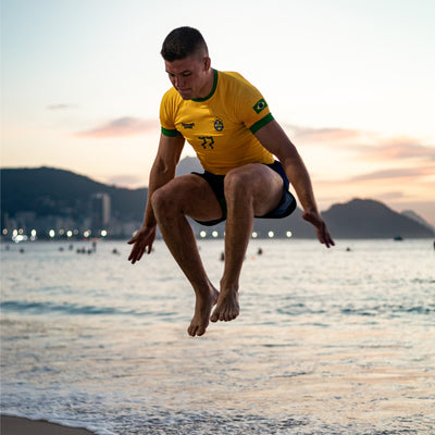 Rashguard Brazil Football s krátkým rukávem
