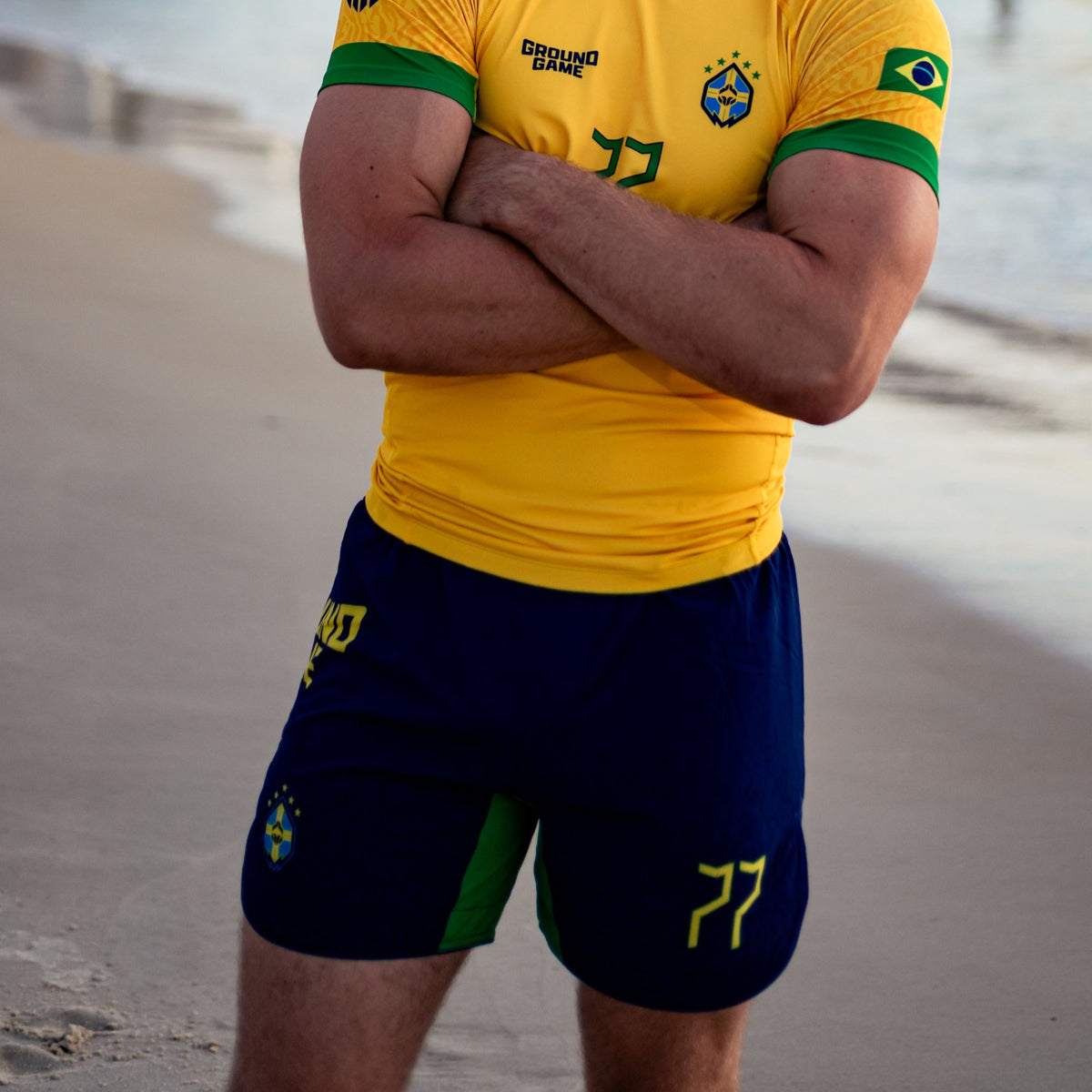 Lehké MMA šortky Brazil Football