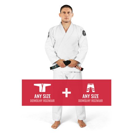 Kimono GI BJJ Breaker Ground Game bílá