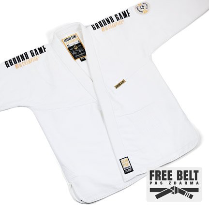 Kimono Gi BJJ Champion 3.0 Ground Game bílá + pásek ZDARMA