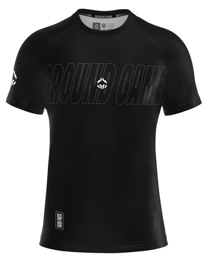 Rashguard pro BJJ Rank 2.0 IBJJF Ground Game Černý