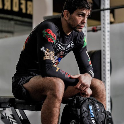 Rashguard Oldschool dlouhý rukáv Ground Game černá