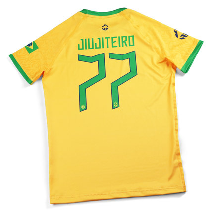 Dětský rashguard Brazil Football krátký rukáv Ground Game