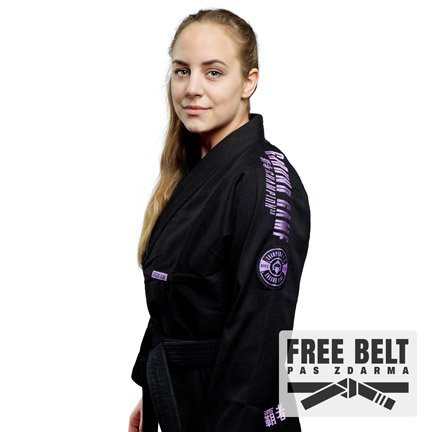 Dámské kimono Gi BJJ Champion 3.0 Lavender Ground Game černá  + pásek ZDARMA