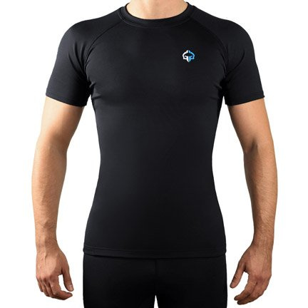 Rashguard krátký rukáv Essential Logo Ground Game černá