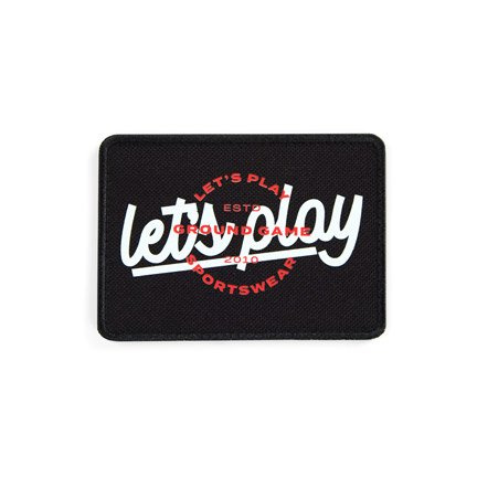 Nášivka na suchý zip Let's Play White Ground Game